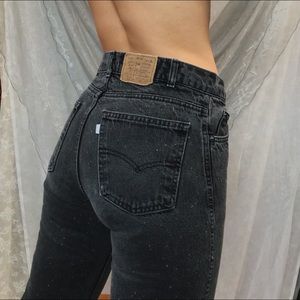 Vintage Black Levi’s Speckled Denim Jeans